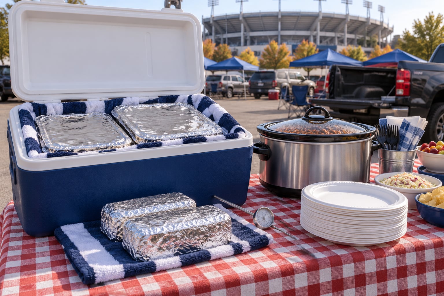 how to keep tailgate food warm for hours