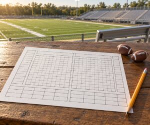 how to keep score at a football game by hand
