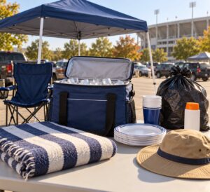 what to bring to a college football tailgate