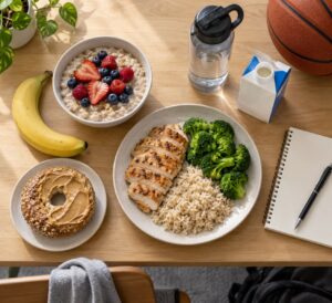 how college athletes eat during the season