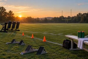 how college football players train in the offseason