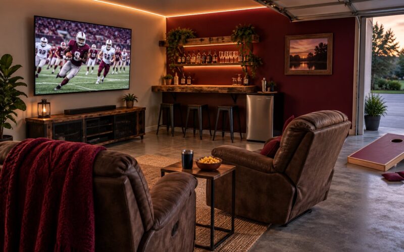 How to Build a College Sports Man Cave on a Budget (2026)