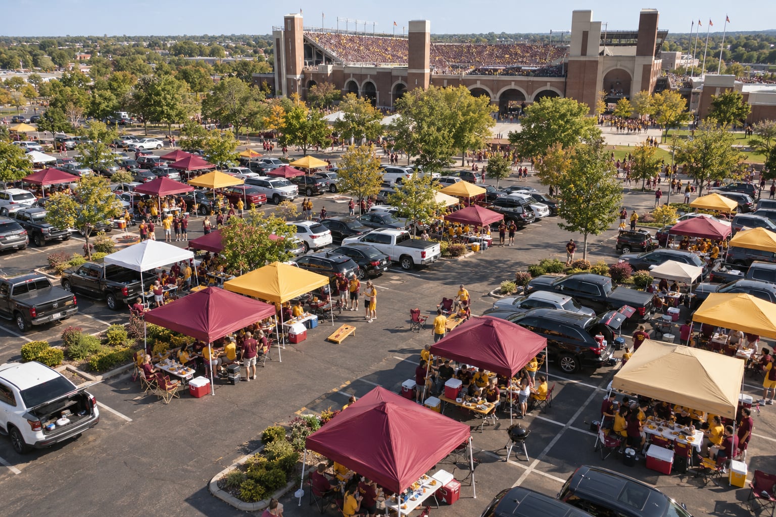 how college football tailgating works for first timers