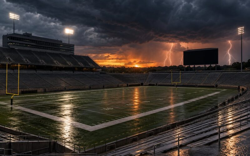 How Weather Delays Work at College Football Games 2026
