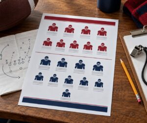 how to read a college football depth chart