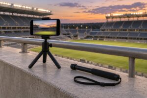 how to record stadium video without shaky footage