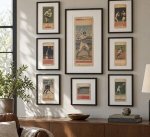 how to frame a game ticket collection