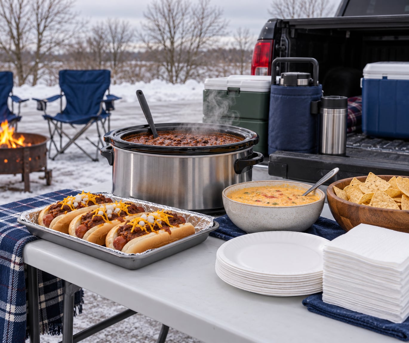 how to plan a game day menu for cold weather