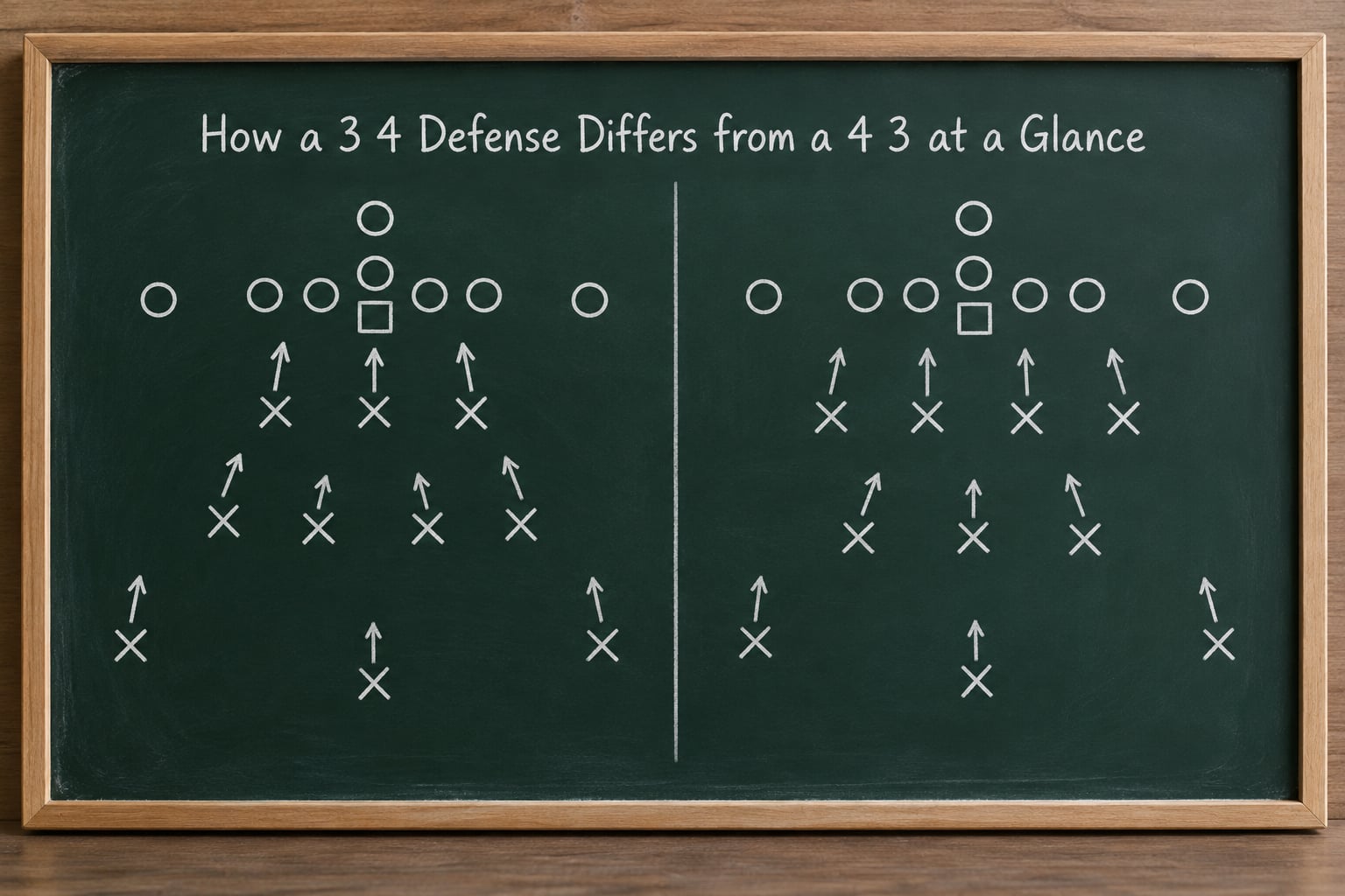How a 3 4 Defense Differs from a 4 3 at a Glance