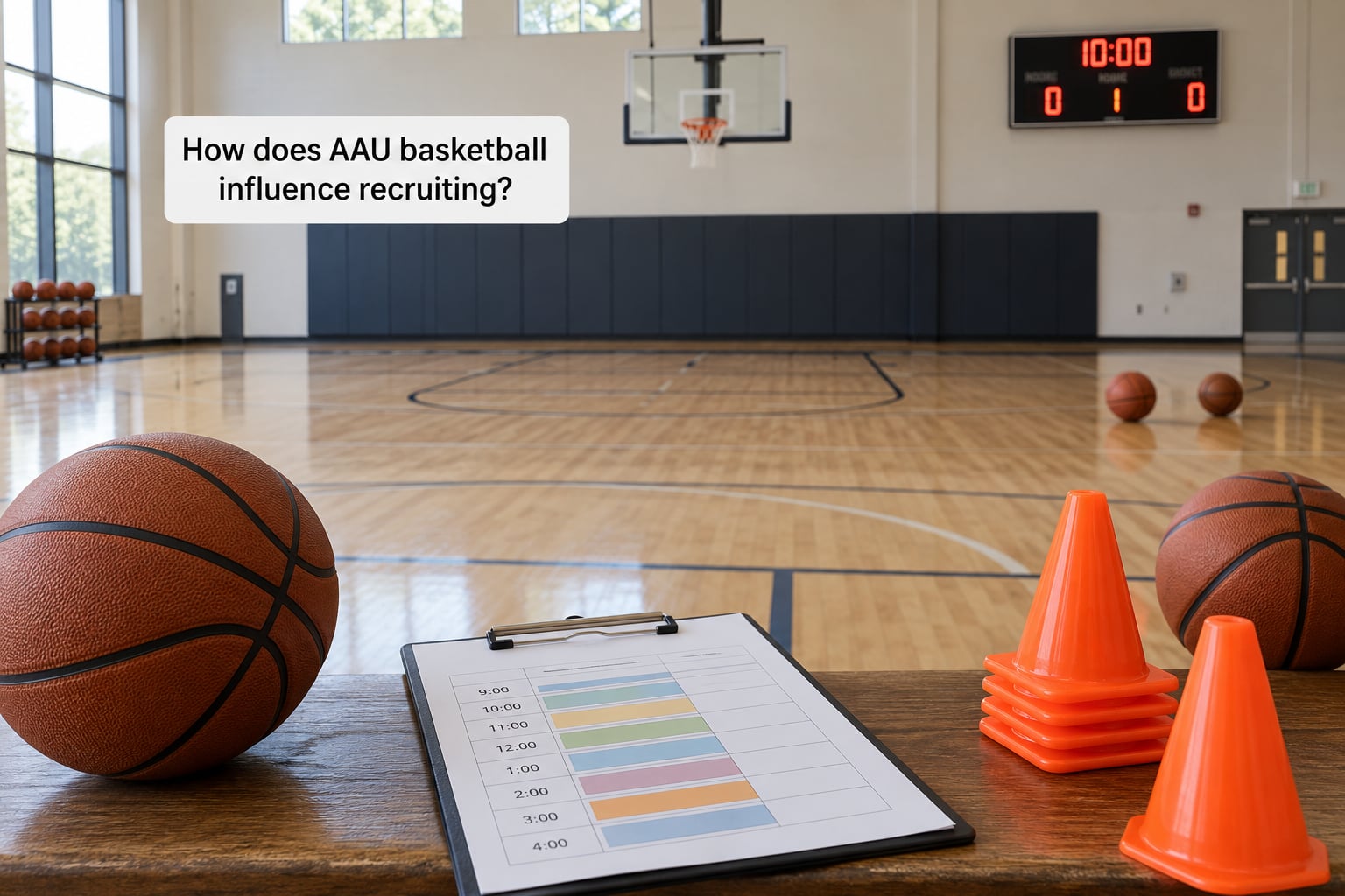 How does AAU basketball influence recruiting?