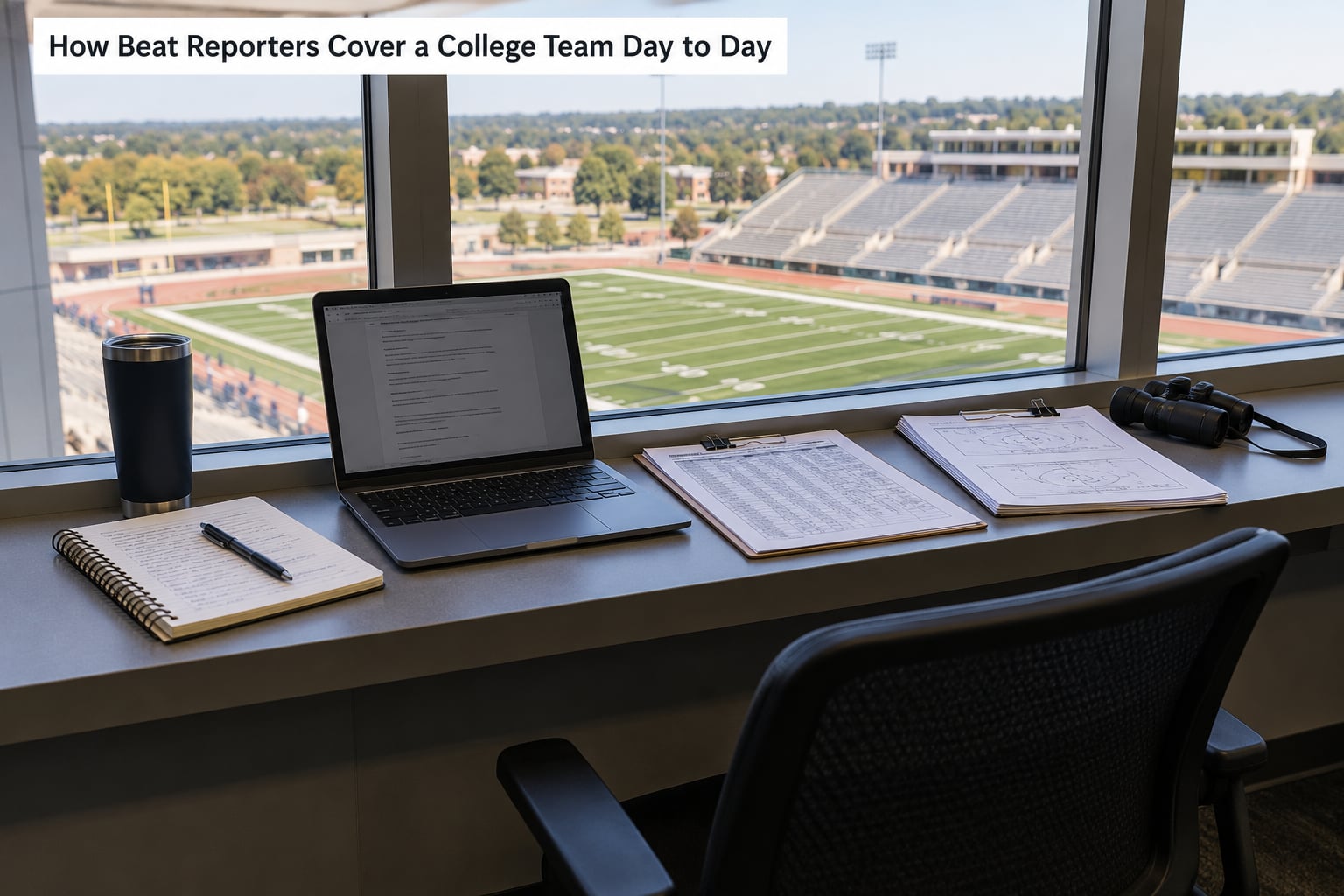How Beat Reporters Cover a College Team Day to Day