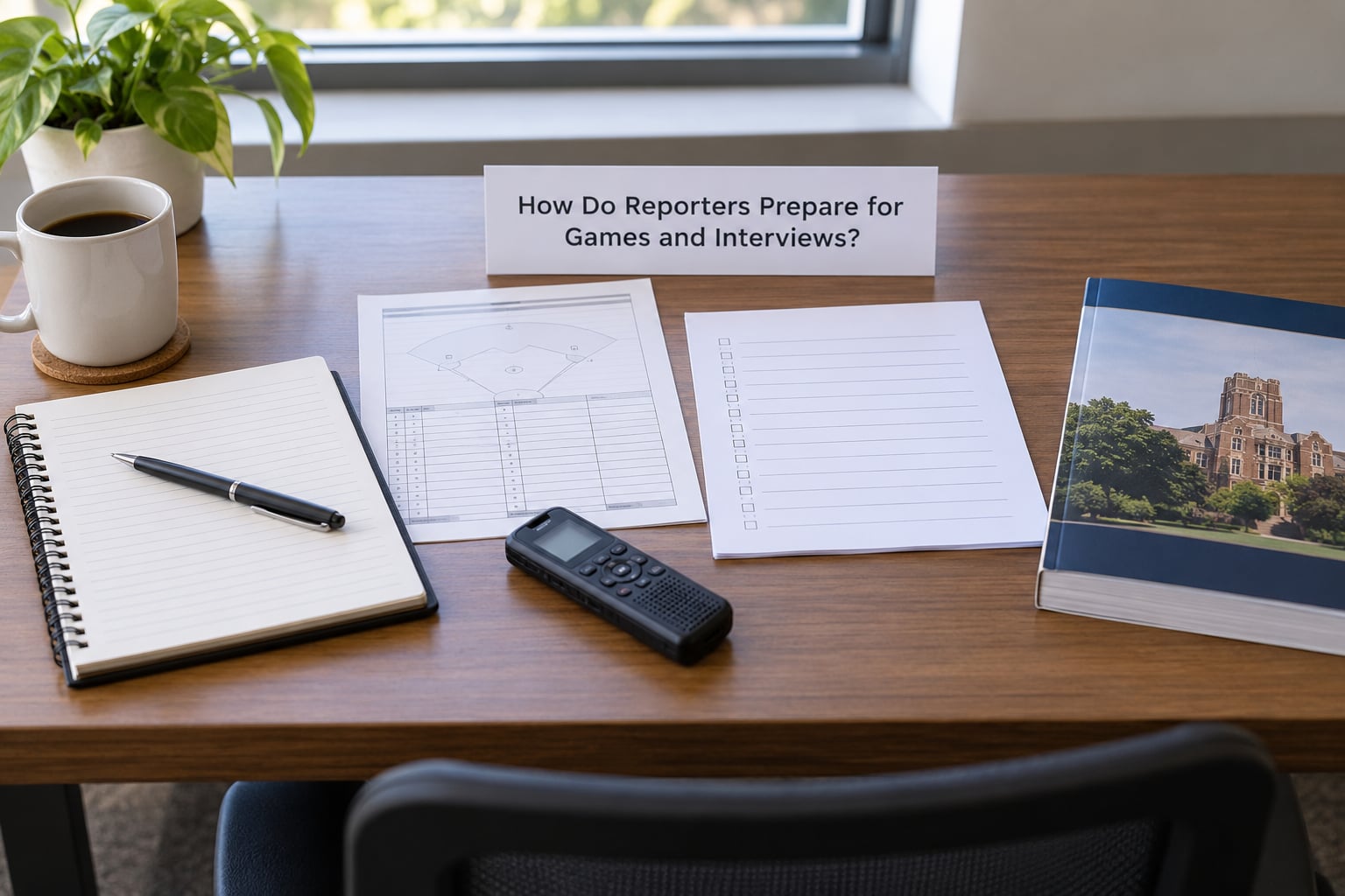 How Do Reporters Prepare for Games and Interviews?