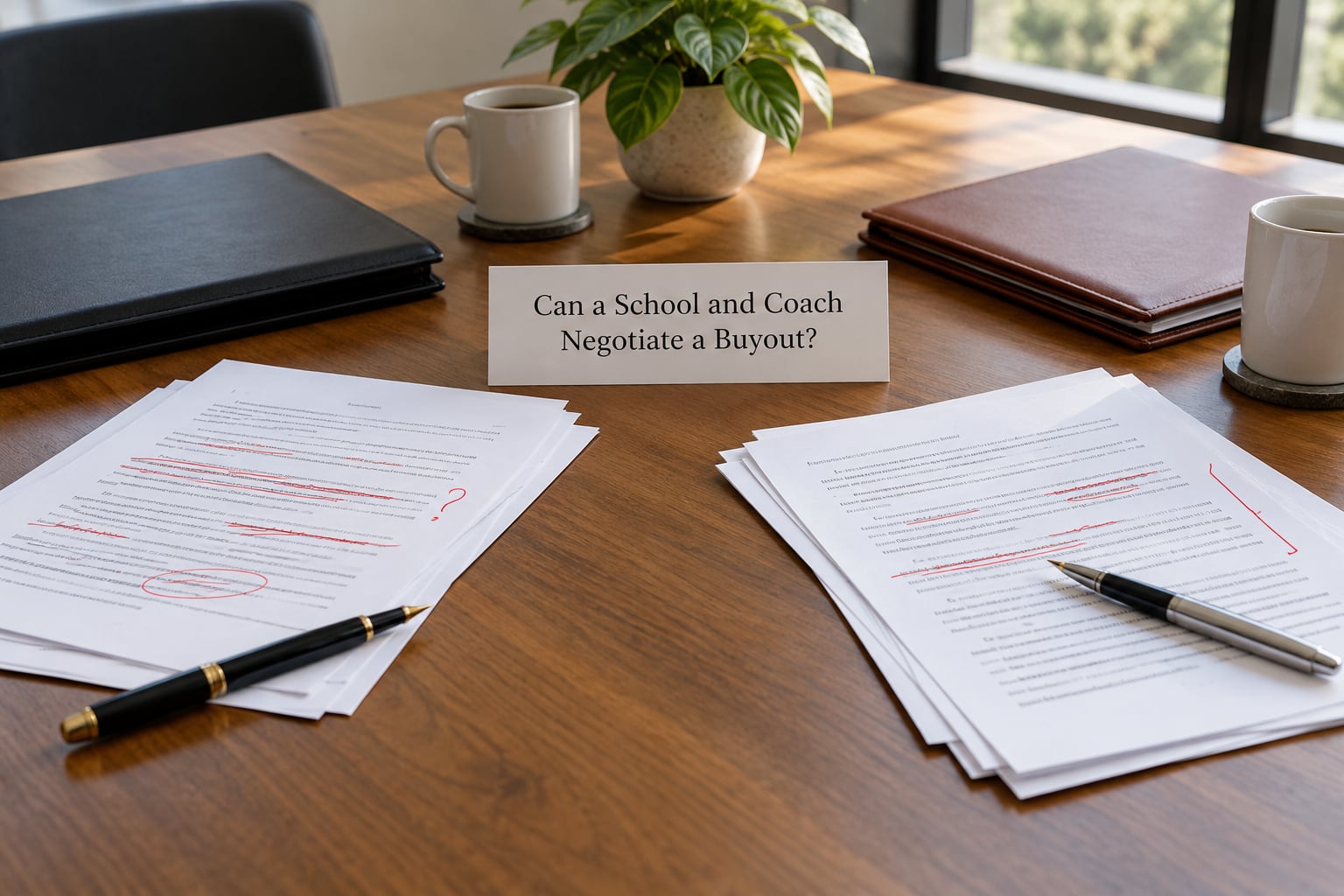 Can a School and Coach Negotiate a Buyout?