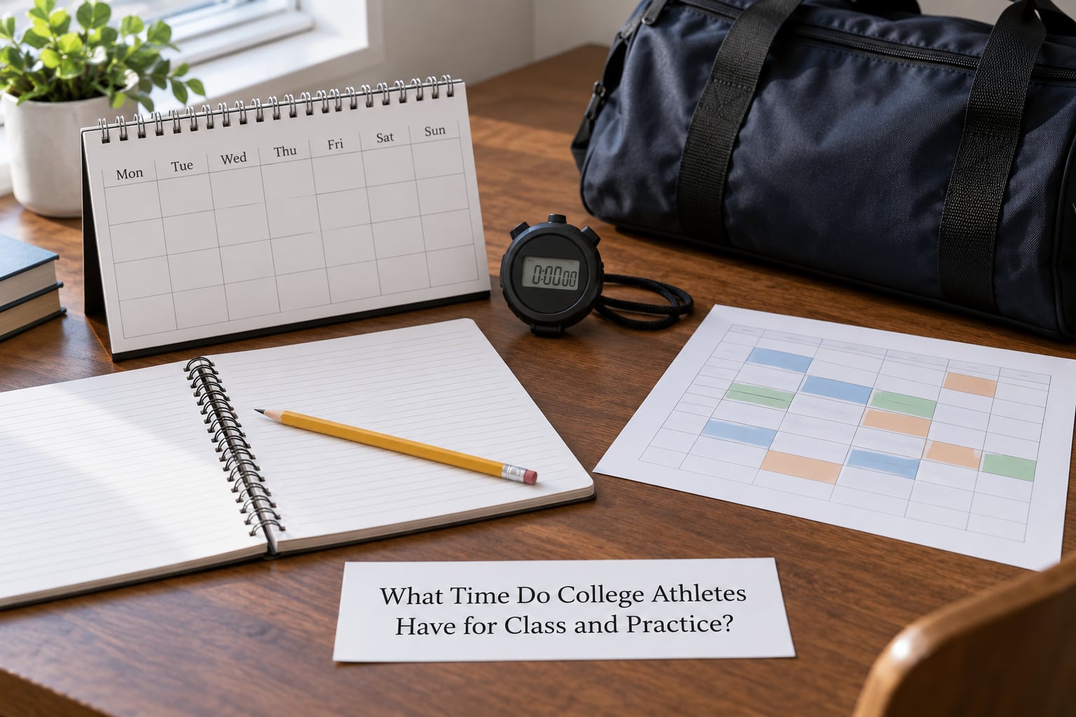What Time Do College Athletes Have for Class and Practice?