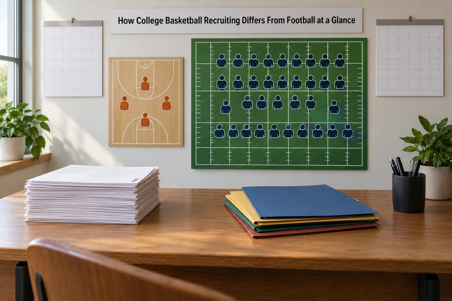 How College Basketball Recruiting Differs From Football at a Glance