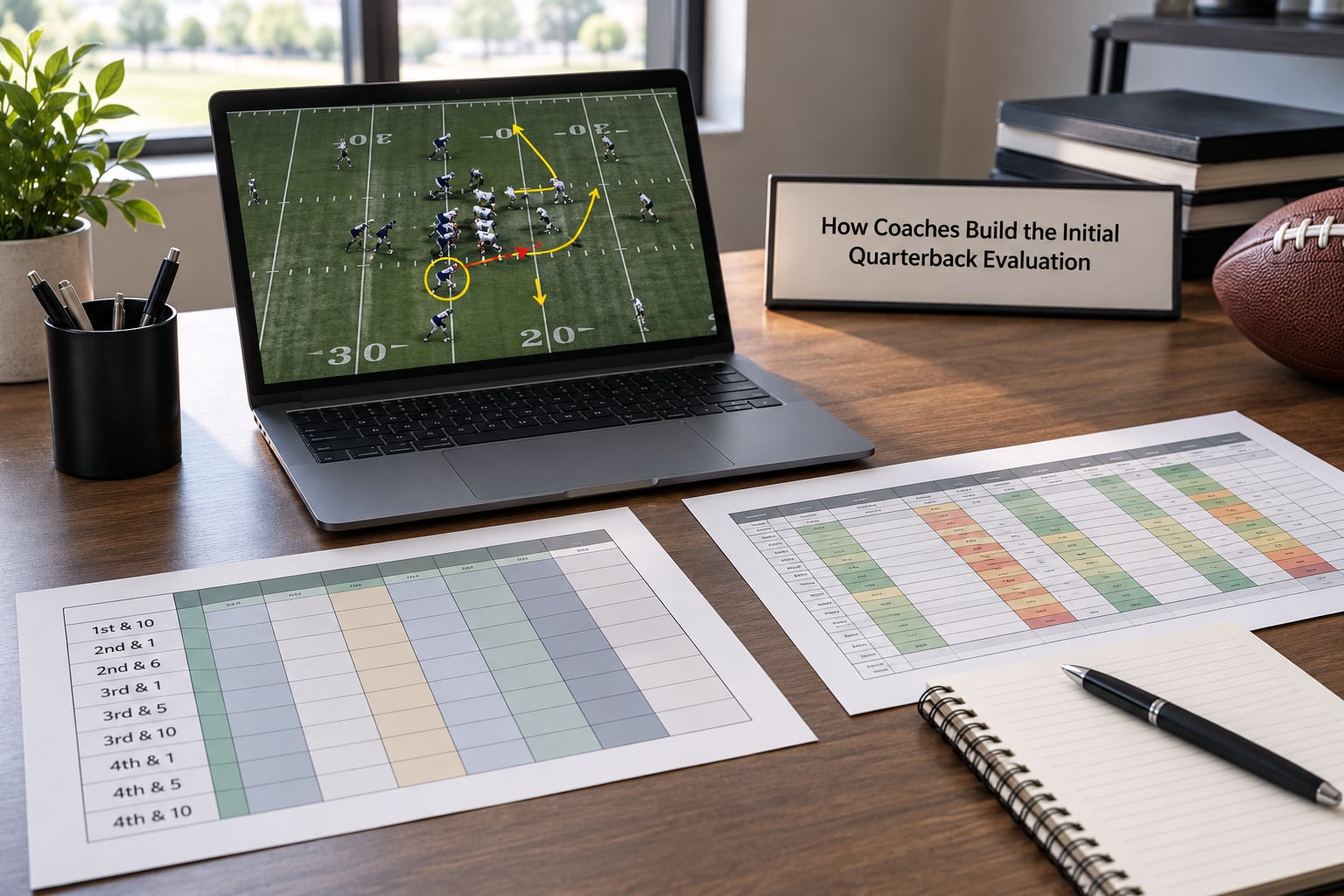 How Coaches Build the Initial Quarterback Evaluation
