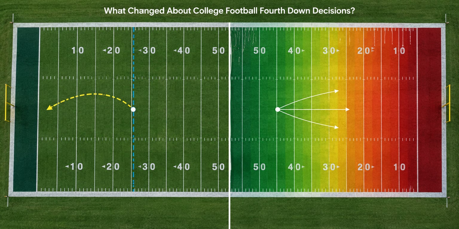 What Changed About College Football Fourth Down Decisions?