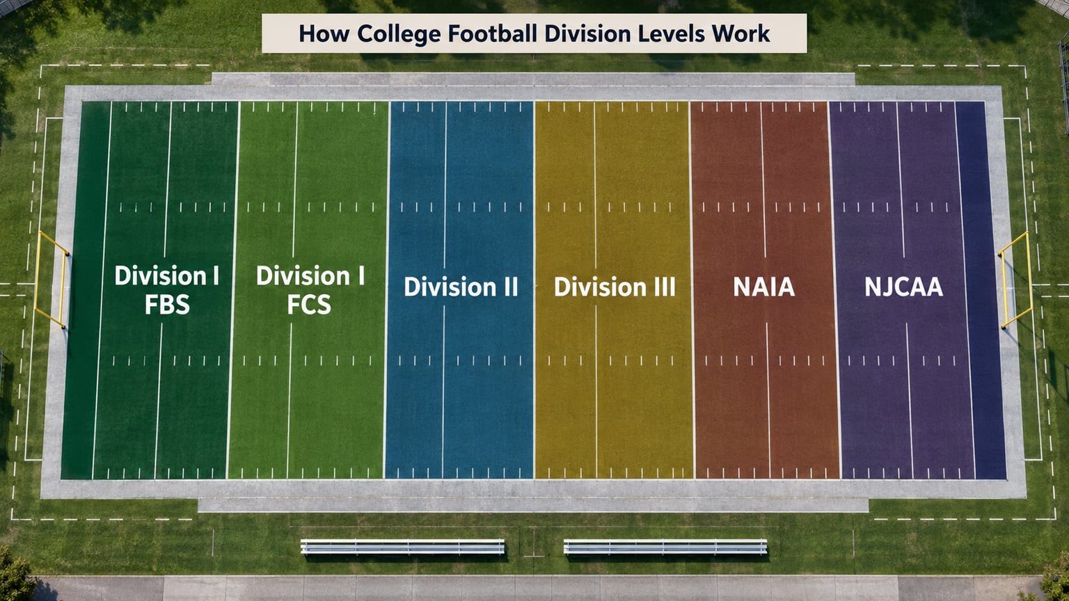 How College Football Division Levels Work