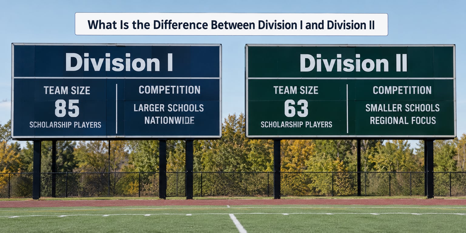 What Is the Difference Between Division I and Division II