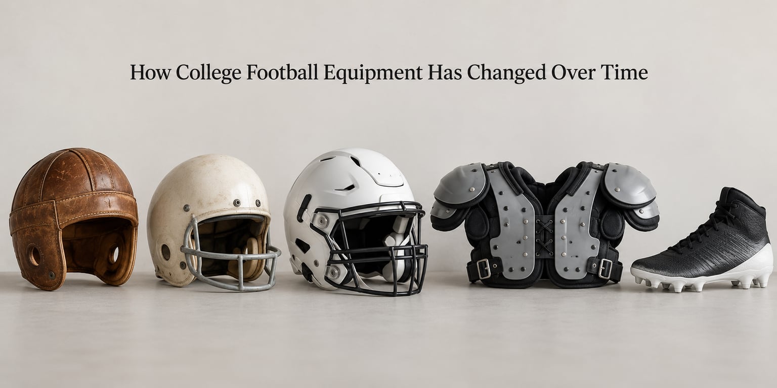 How College Football Equipment Has Changed Over Time