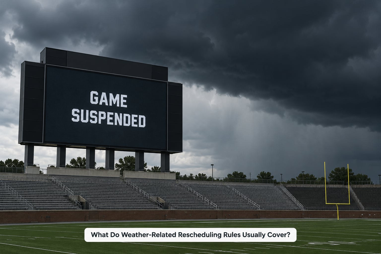 What Do Weather-Related Rescheduling Rules Usually Cover?