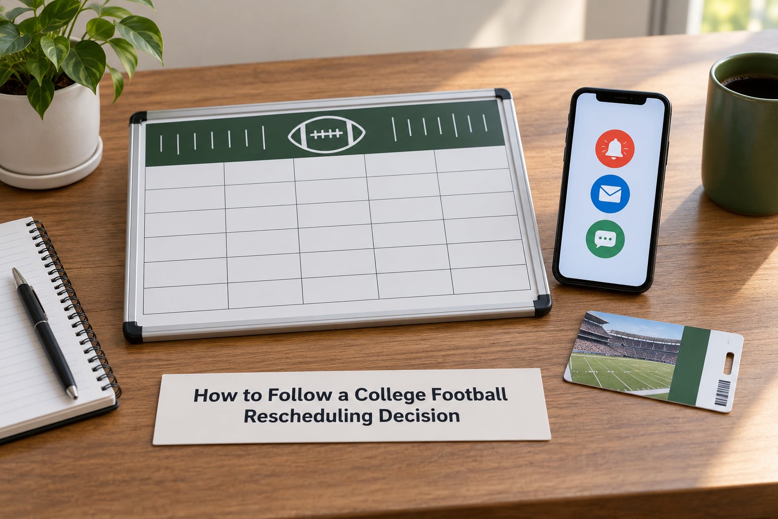 How to Follow a College Football Rescheduling Decision