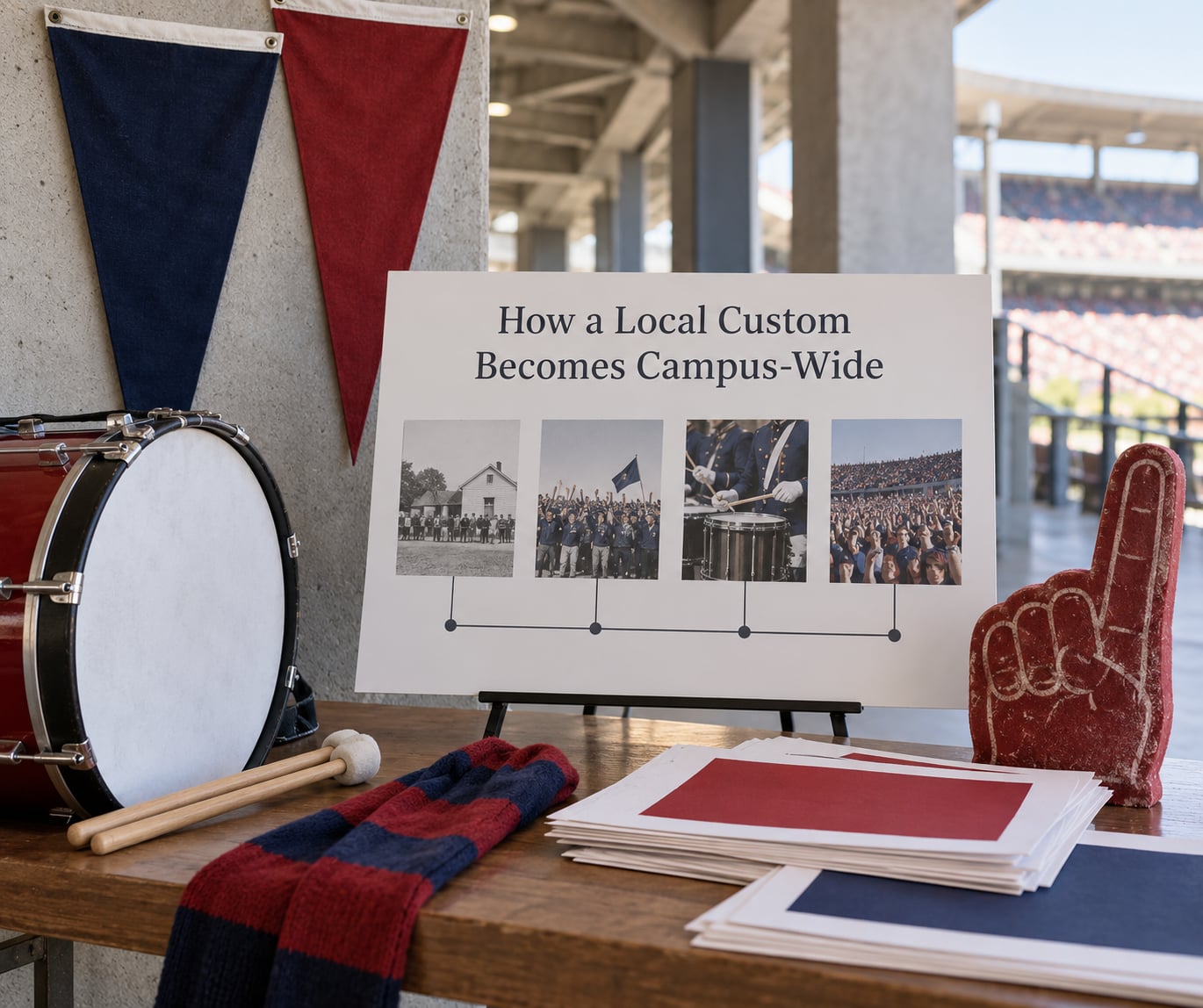 How a Local Custom Becomes Campus-Wide