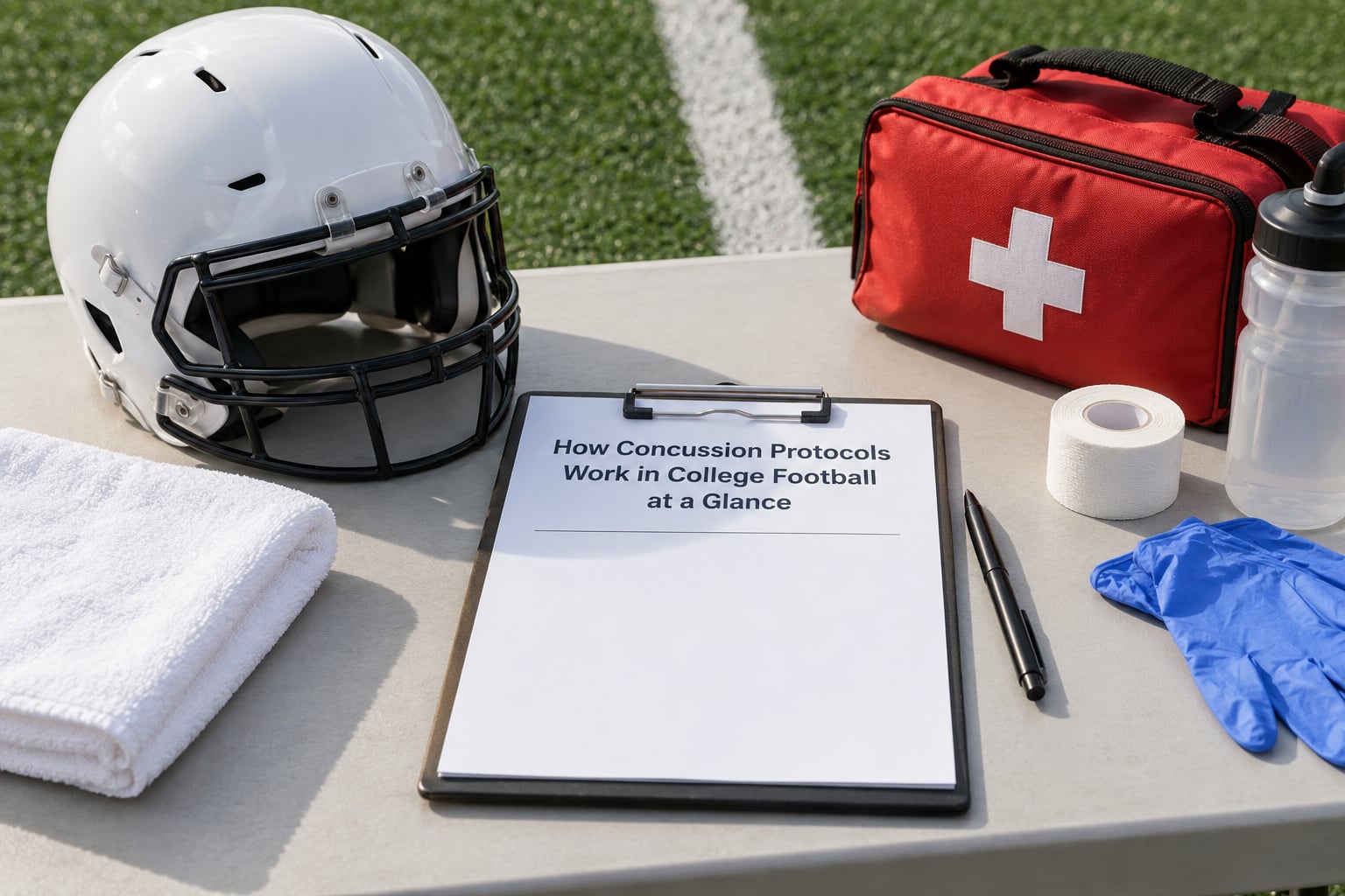 How Concussion Protocols Work in College Football at a Glance
