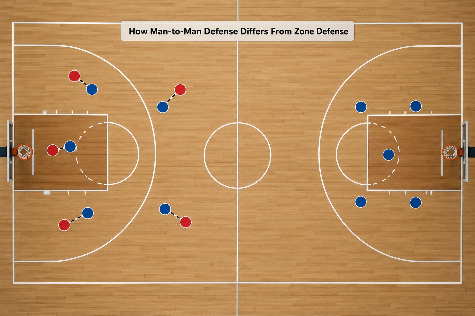 How Man-to-Man Defense Differs From Zone Defense