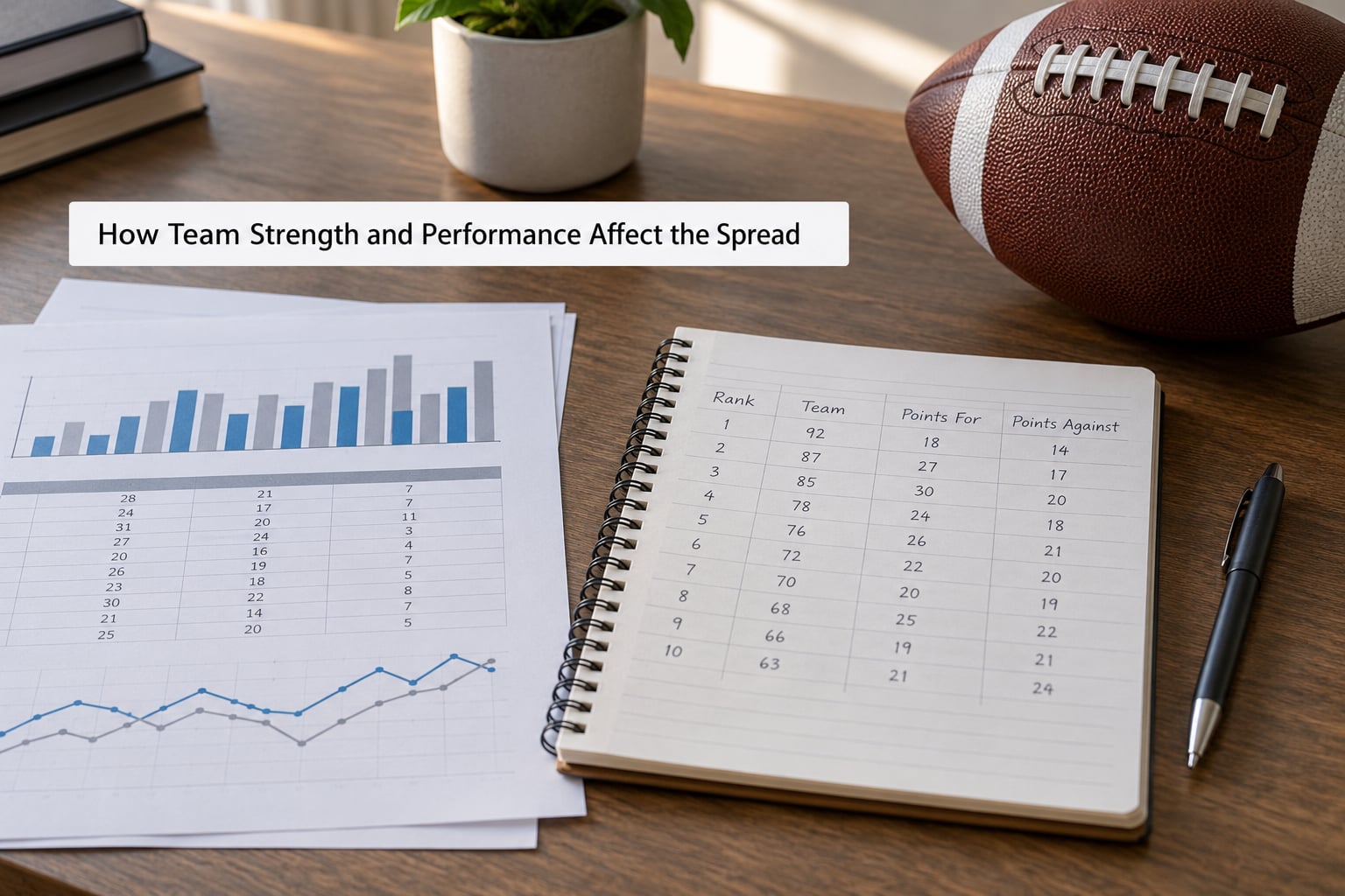 How Team Strength and Performance Affect the Spread