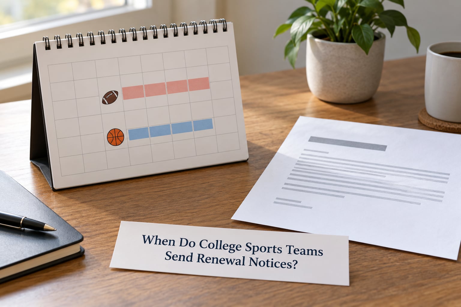 When Do College Sports Teams Send Renewal Notices?
