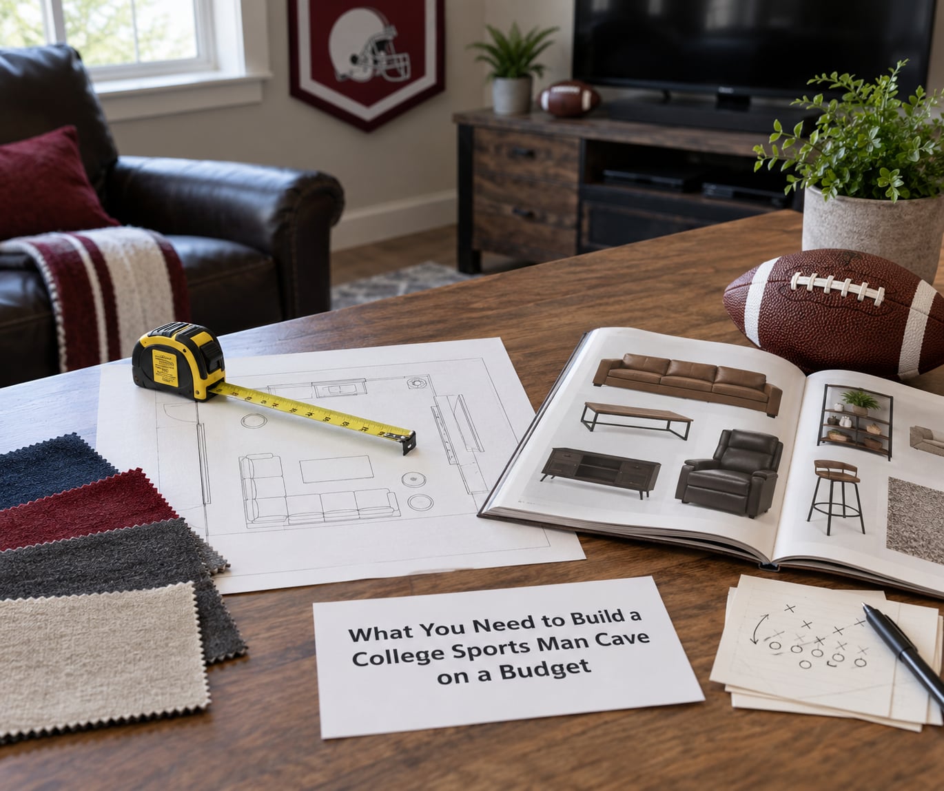 What You Need to Build a College Sports Man Cave on a Budget