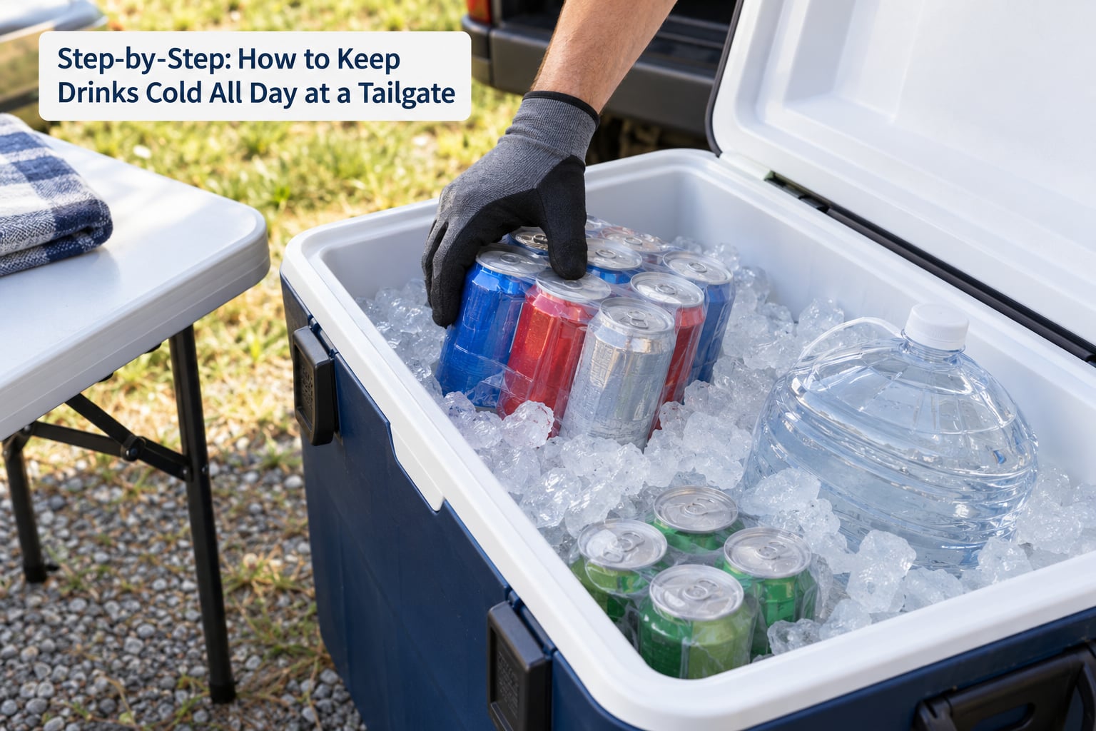 Step-by-Step: How to Keep Drinks Cold All Day at a Tailgate