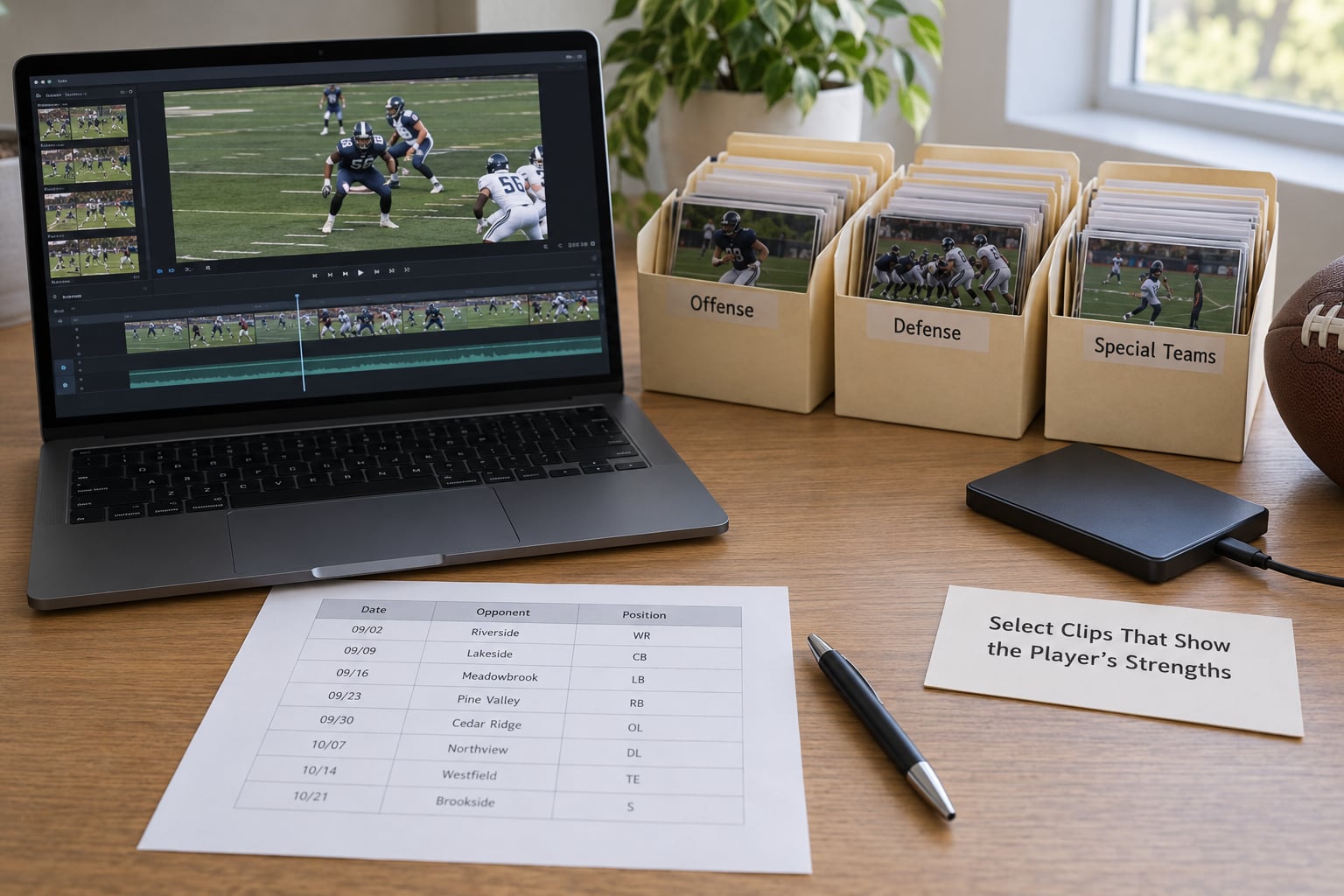 Select Clips That Show the Player's Strengths