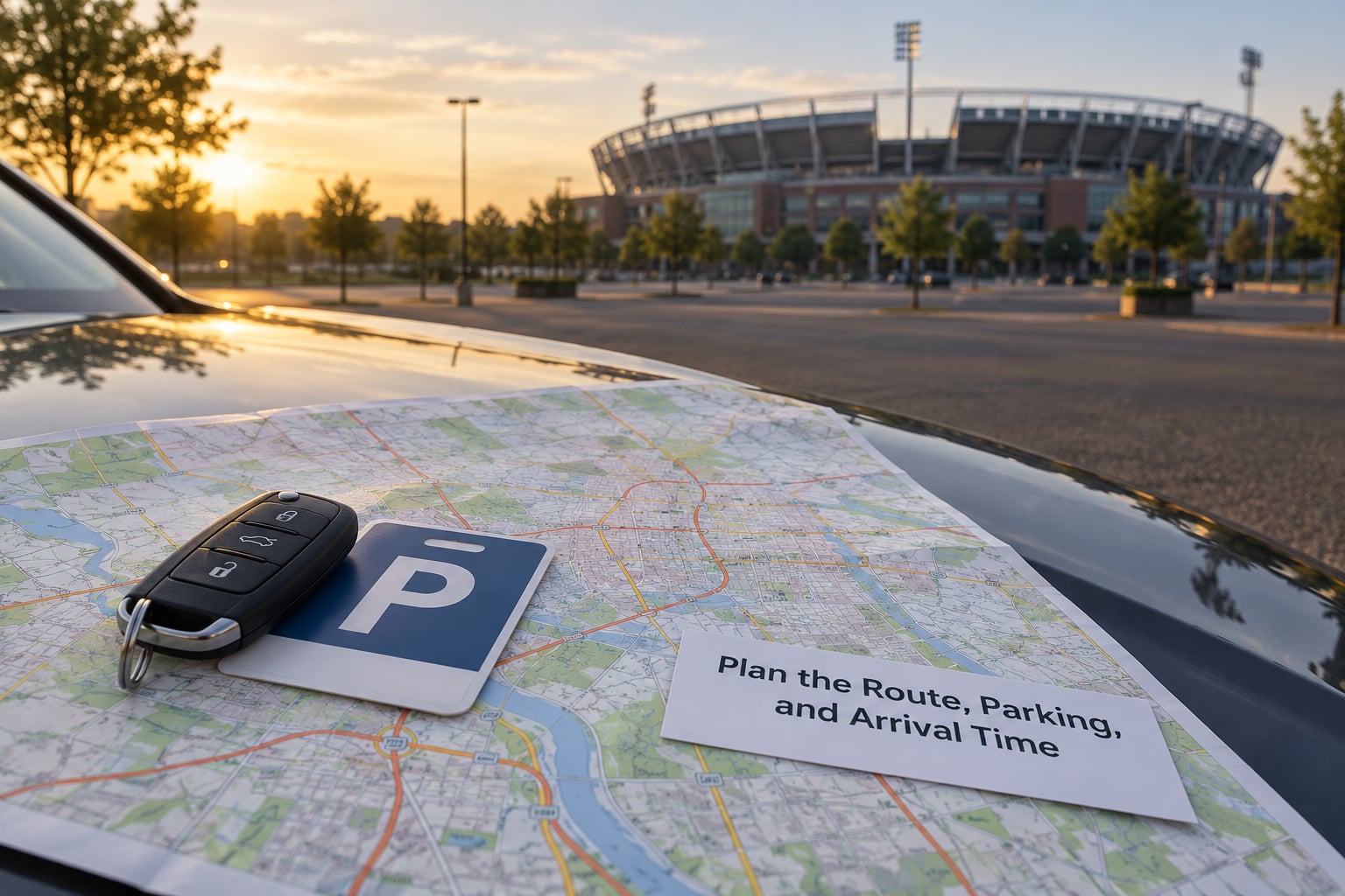 Plan the Route, Parking, and Arrival Time