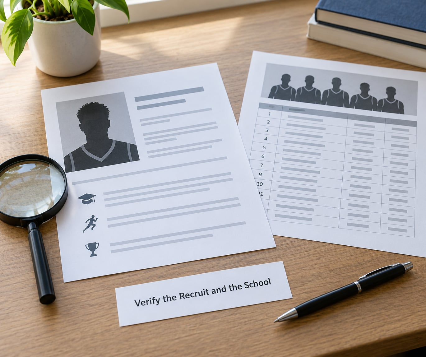 Verify the Recruit and the School