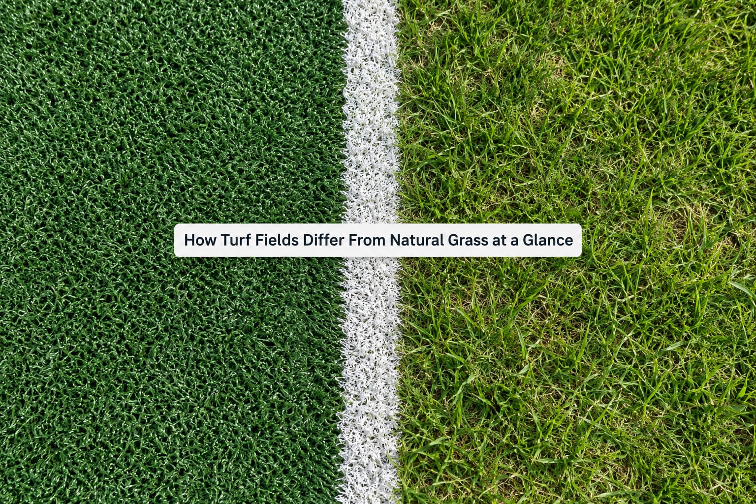 How Turf Fields Differ From Natural Grass at a Glance