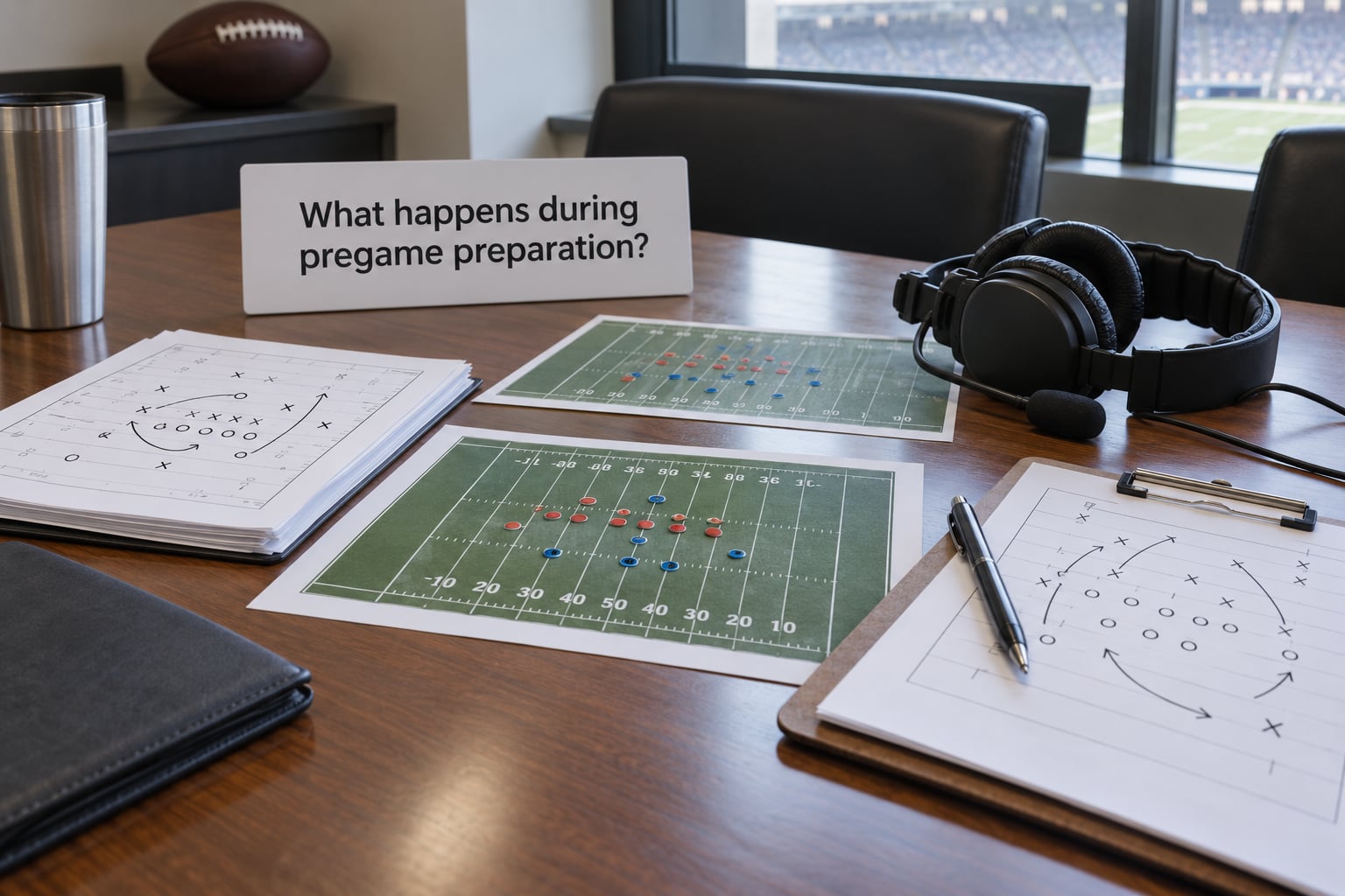 What happens during pregame preparation?