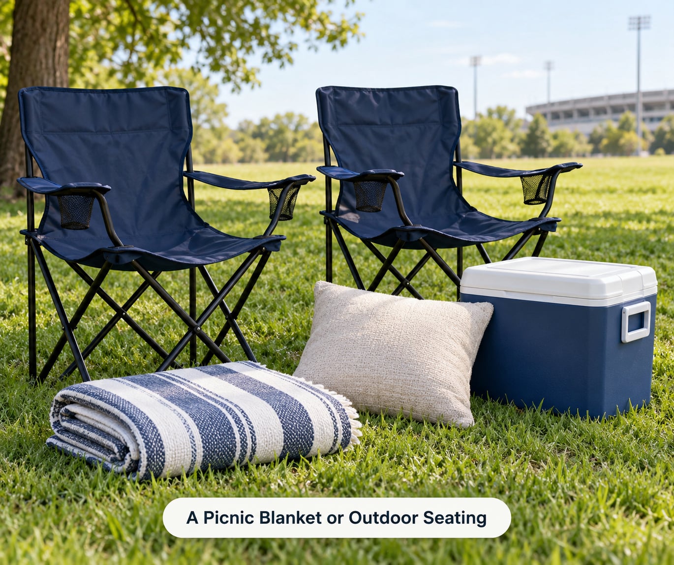 A Picnic Blanket or Outdoor Seating