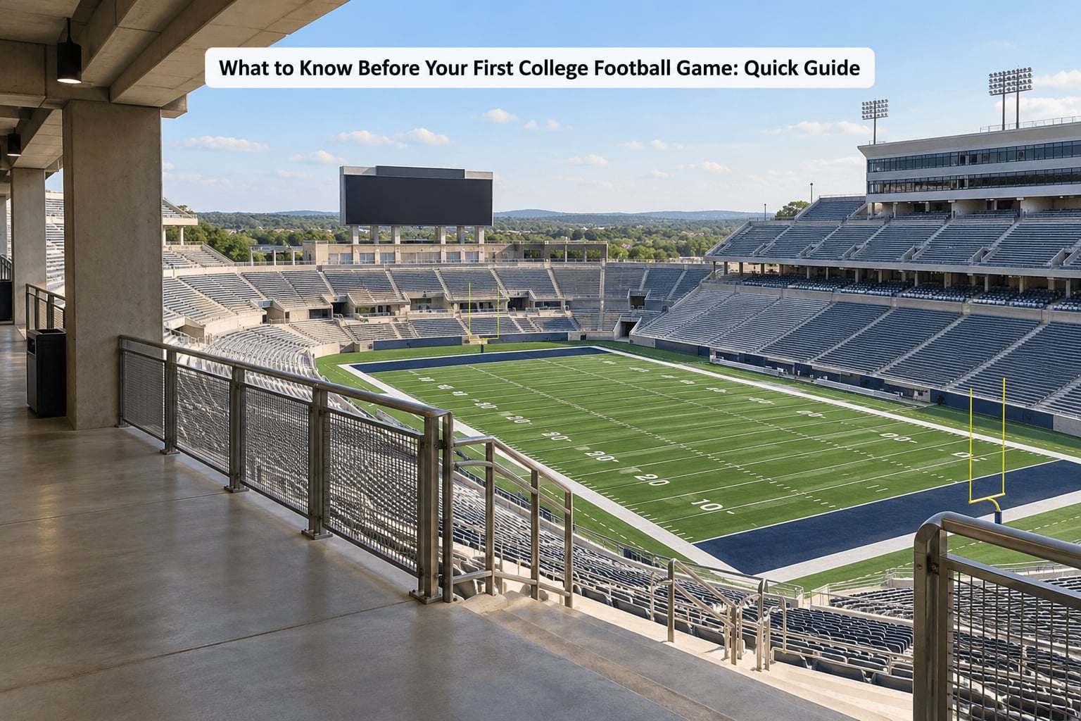 What to Know Before Your First College Football Game: Quick Guide