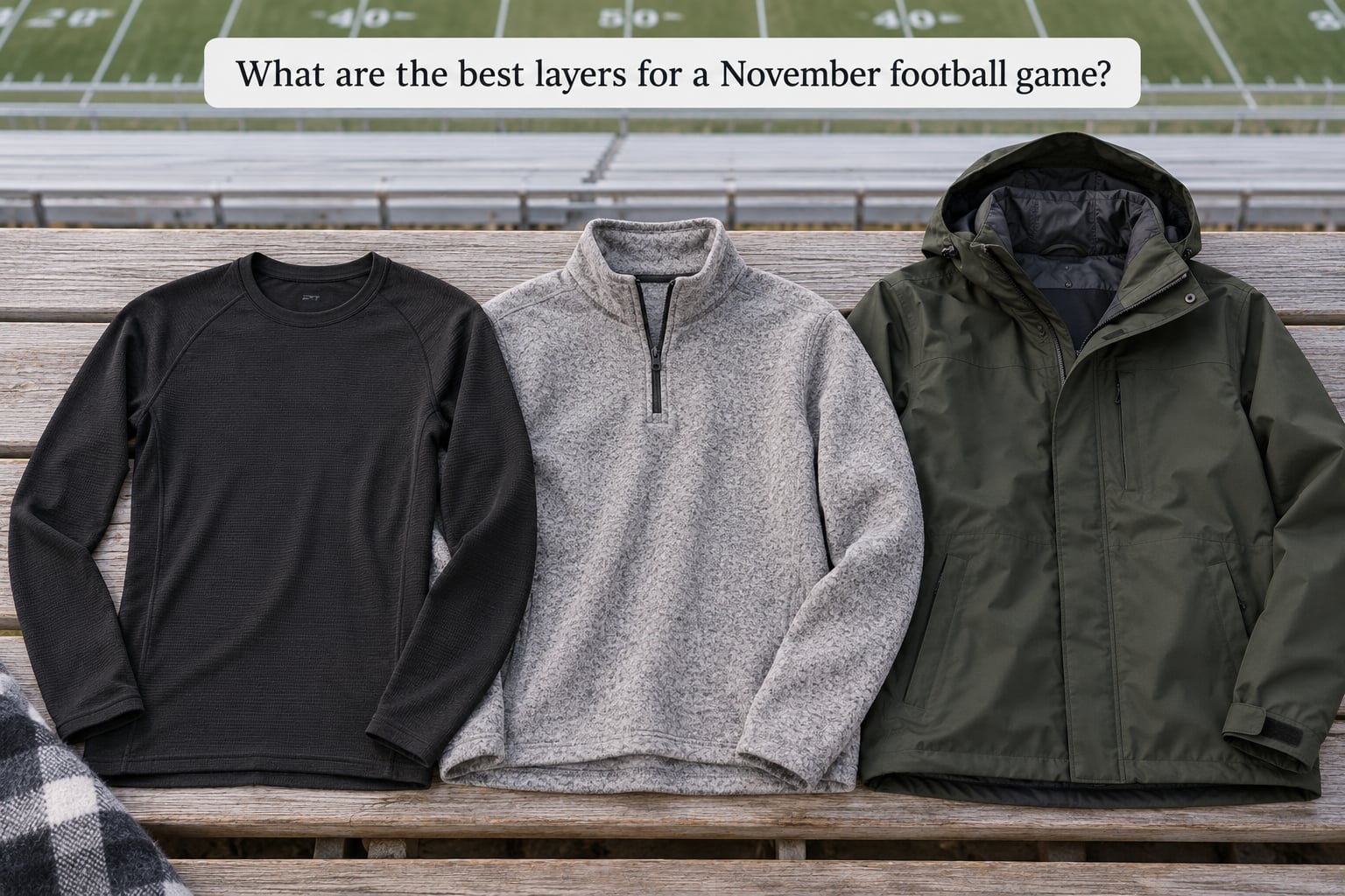 What are the best layers for a November football game?