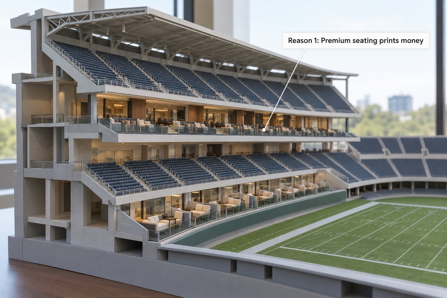 Reason 1: Premium seating prints money