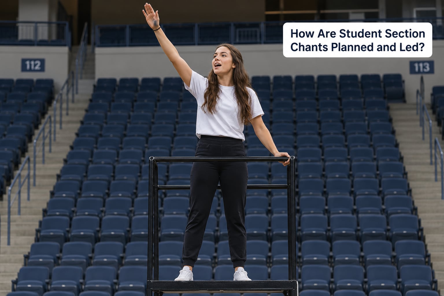 How Are Student Section Chants Planned and Led?