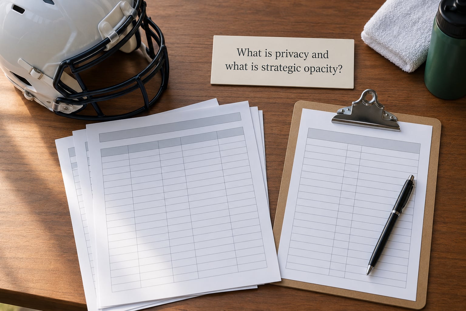What is privacy and what is strategic opacity?