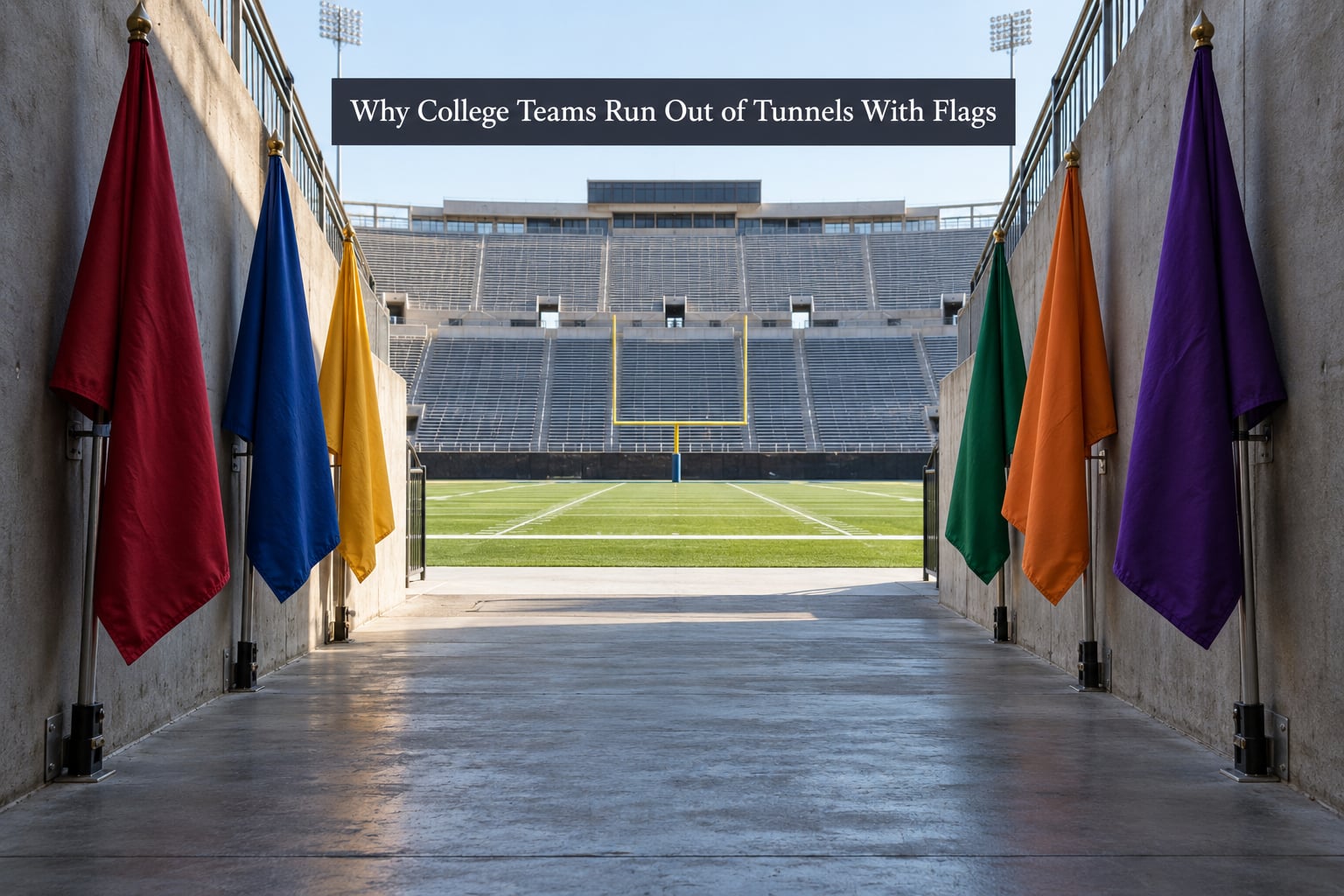 Why College Teams Run Out of Tunnels With Flags