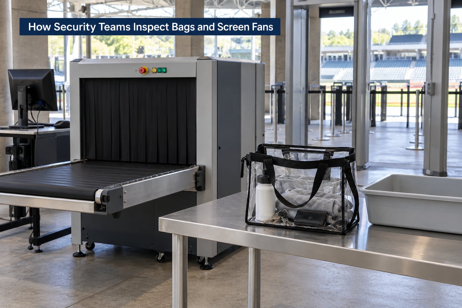 How Security Teams Inspect Bags and Screen Fans