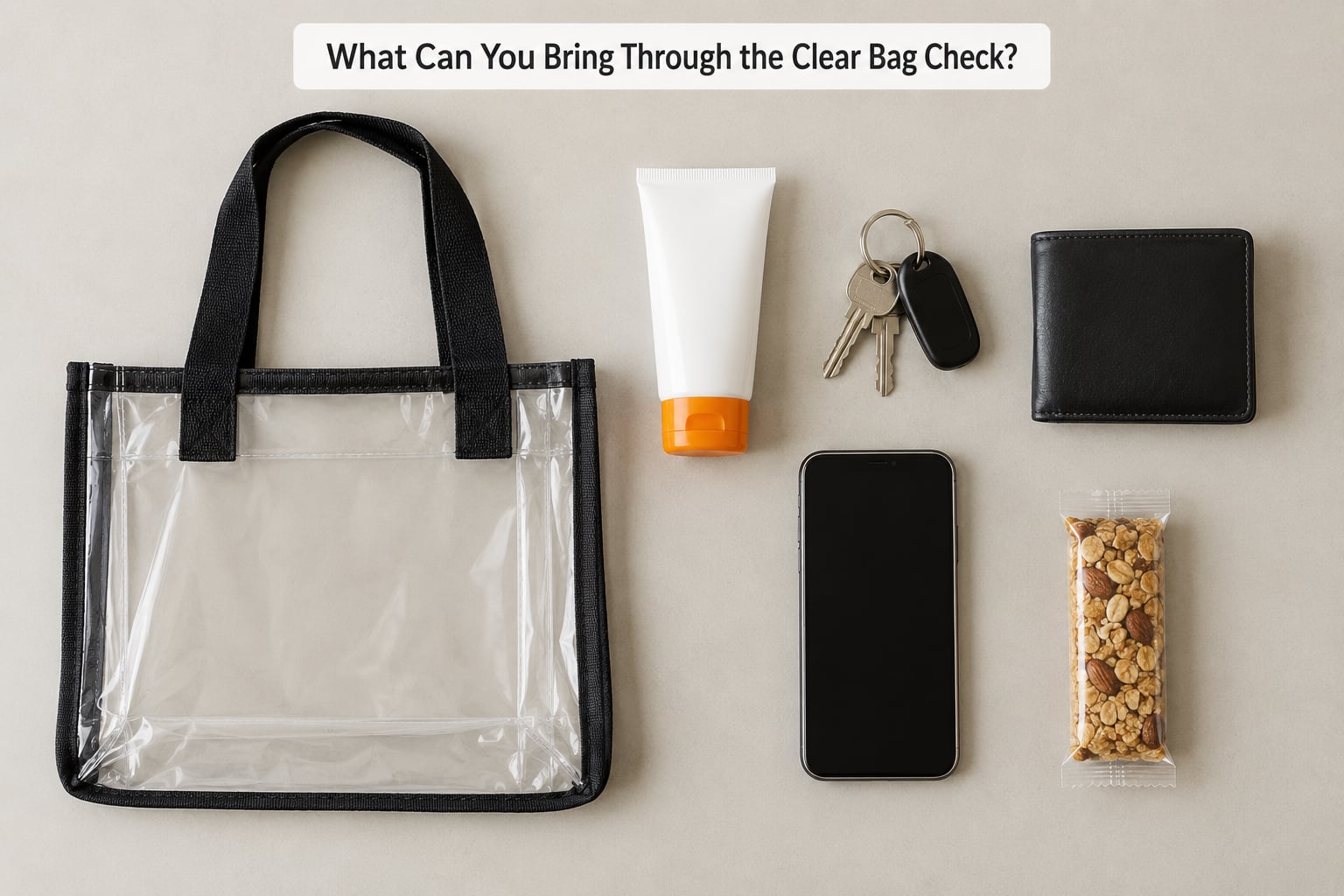 What Can You Bring Through the Clear Bag Check?